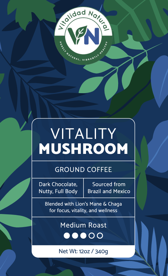 Vitality Mushroom Coffee (Medium Roast)